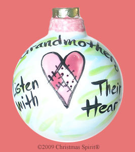 Grandmothers listen with their heart Ornament